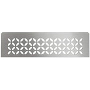 Rectangular Niche Shelf-N - Floral Design - Brushed Stainless Steel (SNS1D5EB)