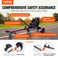 thumbnail image 2 of VEVOR Hoverboard Seat Attachment, Compatible with All 6.5" 8" 8.5" 10" Hoverboards, Grips Control, Adjustable Frame Length and 220 LBS Load Capacity, Hover Board Go Karts Accessory, for Kids Adults, 2 of 9