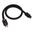 thumbnail image 4 of Cable de alimentación HiFi de 12 AWG, 3 núcleos, conector de cobre puro, 125 V, 15 A, cable de alimentación de CA para equipo de sonido, amplificador, enchufe estadounidense de 125 a 250 V, 1 m/3,3 p, 4 of 12