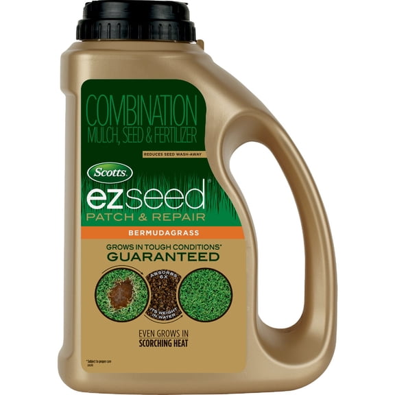Scotts EZ Seed Bermudagrass - Combination Mulch, Seed & Fertilizer - 3.75 lb. — Outdoor & Indoor Plant Use, Easy Application