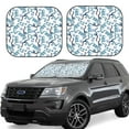 thumbnail image 6 of Kdxio Hand Drawn Snake Print 2-Piece Sun Shade Front Windshield - Foldable Car Front Window Sunshades for Most Sedans SUV Truck, 6 of 6