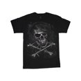 thumbnail image 1 of Crossbones Skull T-shirt Mens Graphic Tees, 1 of 8