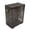 Black, variant on YAHHU Mini ITX Case 4.3L Clear Acrylic Panel Computer Case for FLEX 1U Power Supply, 360 Degree Open Cooling Chassis, Supports 2.5in SSD, Transparent (9.5 in / 24.1 cm)