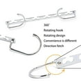 thumbnail image 3 of Multifunctional Space Saving Metal Hangers with Rotating Hook Multifunctional Space Saving Creative Clothes Storage Hanger Artifact, 3 of 9