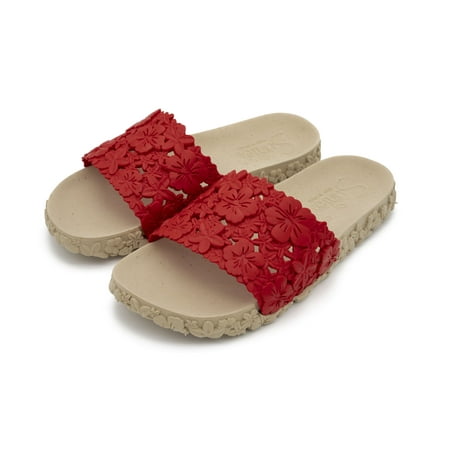 

Sunies Women’s Vegan Slides Sandals Hawaii | Indoor & Outdoor | Water resistant Comfortable & Eco-Friendly