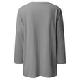 thumbnail image 3 of SNKSDGM Women's Plus Casual Easter Shirts for Women Plus Size Tops for Women 5X-6X Womens Crew Neck Long Sleeve Top T Shirt Long Top Solid Color T Shirt with Pockets Tops for Women Trendy Summer Crop, 3 of 4