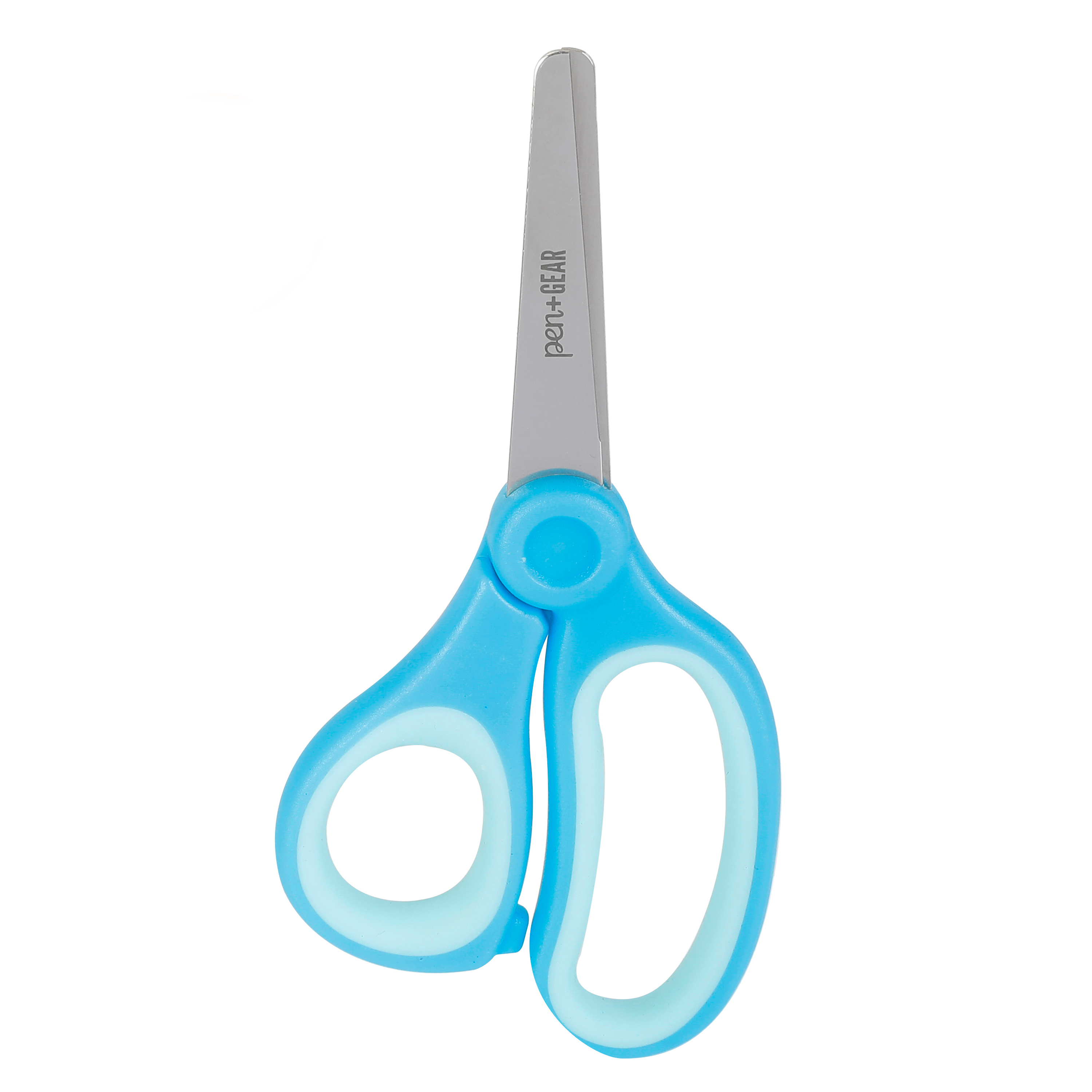 Tijeras para niños Pen+Gear de 5" con punta roma, edades 4-7, útiles escolares, multiusos, azul 7
