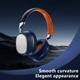 thumbnail image 5 of Kids Headphones Bluetooth 5.3 Wireless 60H Play Time Volume Limit 85/110dB Over Ear Foldable Protection Headset/Wired AUX Cord Mic for Children Boy Girl Travel School Phone Pad Tablet - Blue, 5 of 6