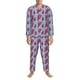 thumbnail image 3 of Fotbe Cartoon Lobsters 2 Pijama de Hombre con Estampado de Manga Larga, Conjunto de 2 Piezas, Ropa de Dormir Suave y Cómoda con Bolsillos-Medium, 3 of 7