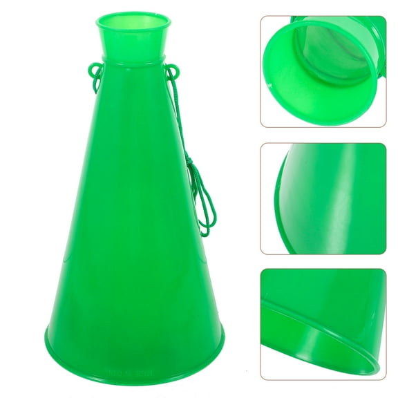 SOPOTUTU Handheld Megaphone Cheer Megaphone Plastic Green 1Pack