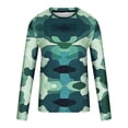 thumbnail image 4 of ZRGHAOYLQ Mens Camo Shirts Long Sleeve Camouflage T-shirts Plus Size Big Tall Pullover Slim Fit Crewneck Workout Muscle Shirts Tops, 4 of 5