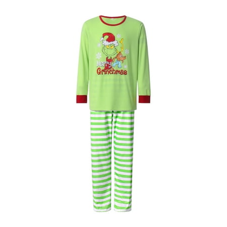 

Puloru Family Matching Elf Letter Print O-Neck Long Sleeve Tops+ Trousers