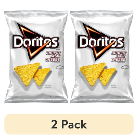 (2 pack) Doritos Tortilla Chips Jumpin' Jack Cheese Snack Chips, 9.25 Ounce Bag