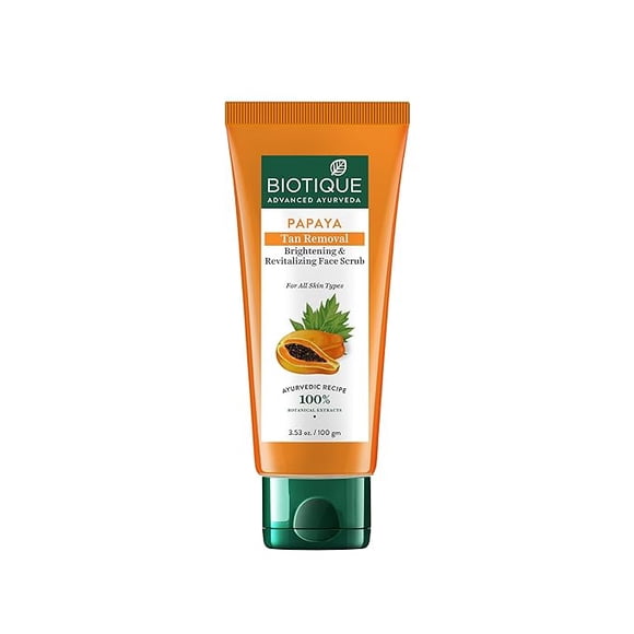Biotique Papaya Tan Removal Brightening & Revitalizing Face Scrub 100g