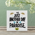thumbnail image 6 of Zomyto 5"x5" Beach Vacation Wood Box Sign Desk Decor Just Another Day in Paradise Wood Block Sign Decor for Home Cabin Beach House Shelf Wall, 6 of 7