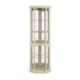 thumbnail image 5 of Lighted Curio Cabinet With Glass Doors In Classic Design, Adjustable Shelves For Living Room Display Showcase, 5 of 12