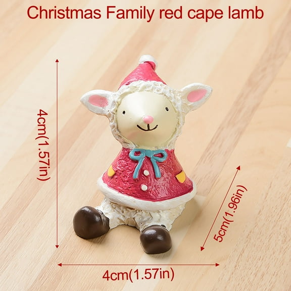 Vikakiooze 2022 Home Decor Clearance Crafts Decor Ornaments Resin Decoration Artificial Animal Santa Claus Ornaments