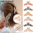 thumbnail image 3 of Crystal Hair Catch Alloy Electroplating Hairpin Temperament For Girl Flo SALE L3G5, 3 of 9