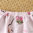 thumbnail image 6 of THDHVS Girls' Clothing Sets Kids Summer Cotton Printed Short Sleeve Round Top + Shorts Homewear Pajama Set, 6 of 8