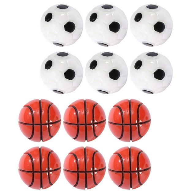 BEADCEST 12pcs Sports Ornaments Miniature Soccer Balls For Bookshelf Decor And Collectors