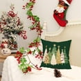 thumbnail image 3 of Christmas Pillow Cover 12X20 Inch Watercolor Christmas Tree Stars Decoration Holiday Farmhouse Winter Pillow Case for Sofa Couch Decor（Red） AA231-12-N, 3 of 6