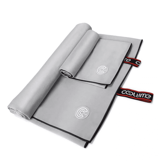 Toalla De Baño De Microfibra De Secado Rápido Deportivo Gris Liso Belug