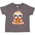 thumbnail image 3 of Inktastic Sloth Pizza Boys or Girls Toddler T-Shirt, 3 of 5