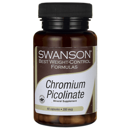 Swanson Chromium Picolinate - Featuring Chromax 200 mcg 60 (The Best Of Ron Swanson)