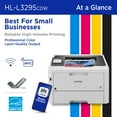 thumbnail image 3 of Brother HL-L3295CDW Wireless Compact Digital Color Printer with Laser Quality Output, Duplex, NFC and Mobile Printing & Ethernet, 3 of 9