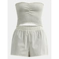 thumbnail image 5 of No Boundaries Smocked Tube Short Set, Women's, 5 of 5