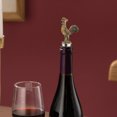 thumbnail image 4 of unbranded Vintage Style Metal Rooster Wine Stopper Gold Reusable Plug for Wine Bottle Preservation, 4 of 8