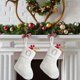 thumbnail image 5 of Calcetines navideños de seda blanca brillante, calcetines con letras de 23 cm, calcetines decorativos para chimenea, colgantes, 5 of 6