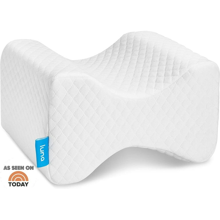 Luna [Memory Foam Pillow Knee Pillow] Pillows Leg Positioner Wedge Pillow ,  Bed Pillow , Pillow Memory Foam for Hip Pain & Lower Back Pain Relief ,  Side Sleeper Pillows for Adults