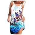 thumbnail image 3 of WILLBEST Robe avec S Femmes Robe d'Été de Plage Sans Manches Imprimée Décontractée Bord de Mer Mini Robe, 3 of 5