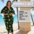 thumbnail image 7 of Xoenoiee Jamaica Flag Paint Splatter Print Women Kaftan Dress Long Maxi Plus Size Caftan Batwing Sleeve Swimsuit Cover Up Gown Beach Party Casual Kimono Nightdress, 7 of 7