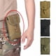 thumbnail image 4 of Riñonera táctica para teléfono móvil, de camuflaje, para deportes al aire libre, ajustada, para hombre, bolsa de tela Oxford impermeable y multifuncional, color negro, 4 of 8