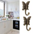 thumbnail image 2 of Percha de pared 10pcs Gancho de Toalla Pared Percha Puerta Capa Mariposa Antigua Herramienta Decoración Fanmusic Percha de pared, 2 of 7