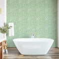 thumbnail image 6 of Ambesonne Leaves Peel & Stick Wallpaper for Home, Simplistic Branches Plants, 13"x72", Fern Green and White, 6 of 6