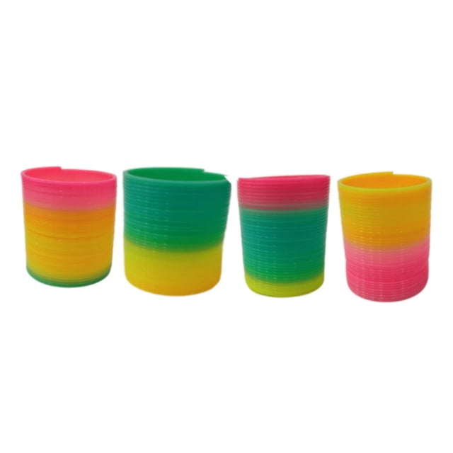 Juguetes Divertidos sin Pilas SpringWorm 4 pzas Plástico PVC Unisex +3 años Colores al Azar.