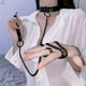 thumbnail image 4 of 1pc Dark Gothic Style BDSM Collar with Chain - Pu Leather Choker for Couple SM Flirting and Role Play, 4 of 4