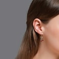 thumbnail image 5 of 2 piezas de un juego de pendientes delicados, joyas elegantes, collar de personalidad, pendientes, granate, collar de cerezas, pendientes de cristal simples para mujer (collar y aretes), 5 of 5