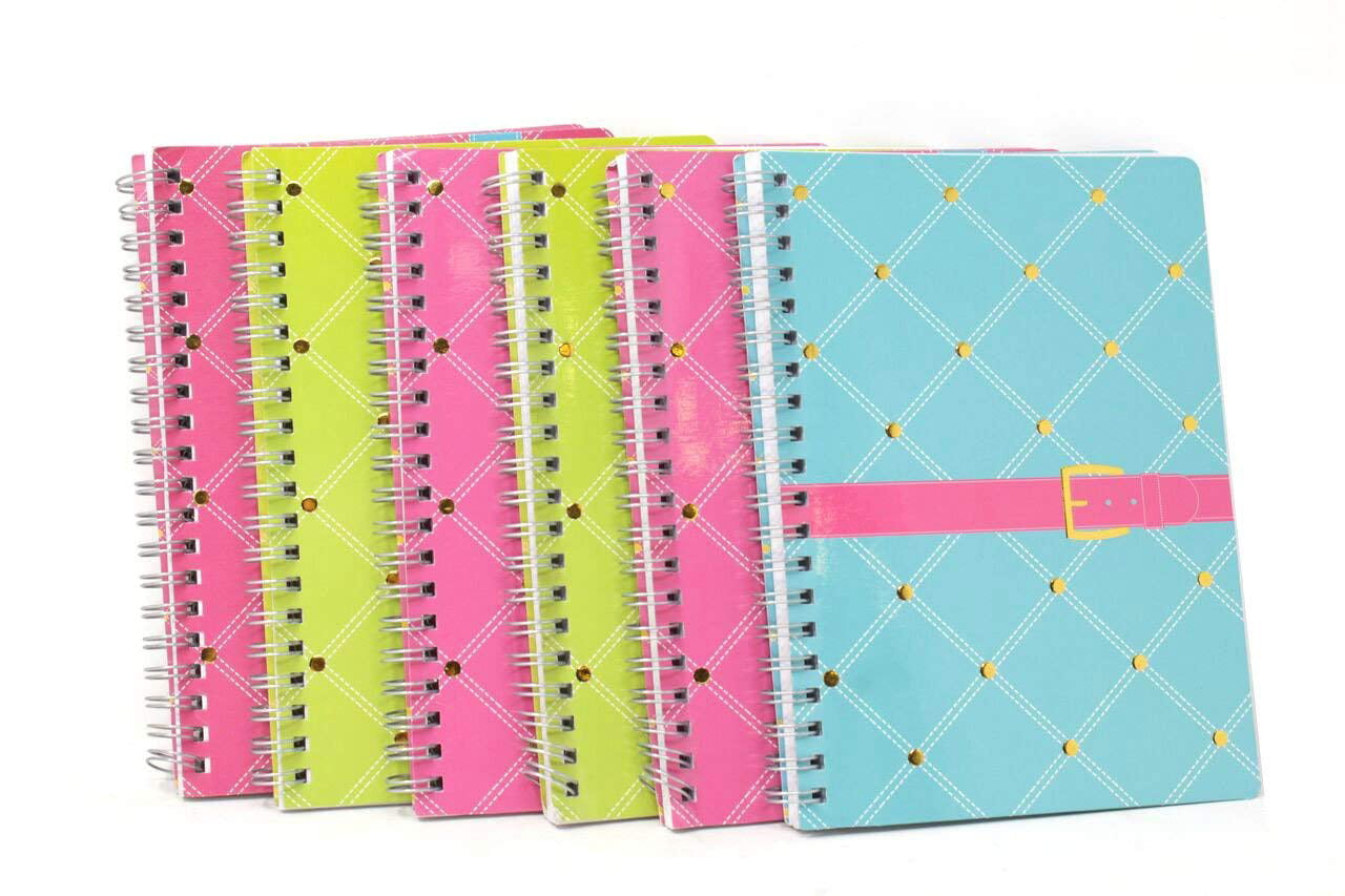 College Ruled Pack of 6 Royal Pattern Studio C 1-Subject Notebook 80 Sheets 