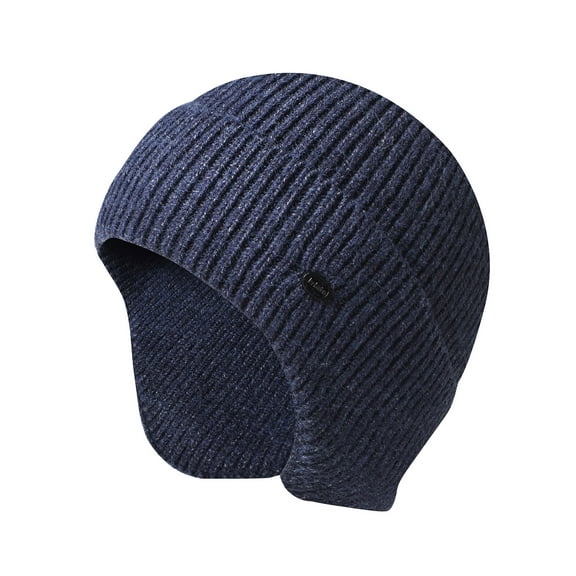 LIZENG Knit Winter Hat Clearance Soft Fleece-Lined Warm Beanie for Men and Women Stretchable Cuffed Cap Ideal for Skiing and Outdoor Cold Weather Activities Cozy Ear Coverage Stocking Cap