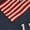Gray, variant on Embroidered America Flags Crewneck Sweatshirt, Embroidered USA Shirt, July 4th, Independence Red White Blue United States American, Election
