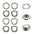 thumbnail image 2 of SHISUYAN Brass Curtain Grommets Silver Color 100pcs Lightweight Smooth Slide for Curtain Rod 0.5 Inch, 2 of 8