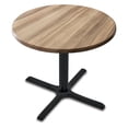 thumbnail image 4 of Indoor/Outdoor 42" Tall OD211 Black Table Base with 30" x 30" Foot and 30" Diameter Indoor/Outdoor Black Steel Top by the Holland Bar Stool Co., 4 of 5