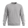 thumbnail image 3 of qafoshin Mens Trendy Patchwork Sweatshirt Crew Neck Long Sleeve Shirts Fall Winter Casual Loose Pullover Tops with Pocket, 3 of 6