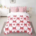 thumbnail image 2 of Erosebridal Geometric Buffalo Bed in a Bag Full size,Cute Bow Bed Set,Kawaii Plaid Bedding Full Size,Microfiber Dreamy Bedroom Decoration,Reversible,7pcs, 2 of 6