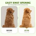 thumbnail image 5 of Pet Grooming Brush, Self-Cleaning Cat Brush for Shedding with Dual-Length Stainless Steel Bristles, Dog Flea Comb,Deshedding Tool for Short/Long Hair, 5 of 5