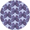 thumbnail image 1 of Ahgly Company Machine Washable Indoor Square Transitional Jeans Blue Area Rugs, 3' Square, 1 of 7